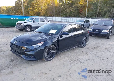 2023 Hyundai Elantra N Line z USA, uszkodzony, nr VIN KMHLR4AF3PU581327